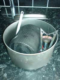 Pocket Rocket, Mug and Mug Mate in an MSR Titanium Pot