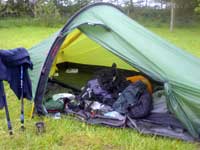 The Hilleberg Akto during a trip on the West Highland WAY
