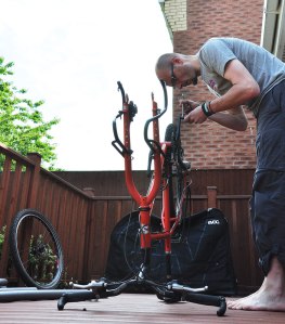Preparing the Surly Troll for an Evoc bike bag