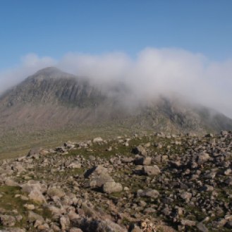 Bowfell appears out of the cloud