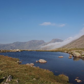 Cloud clearing over the Scafells