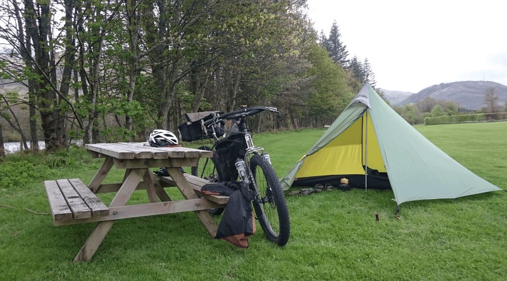 Lochy Holiday park campsite... it rained and rained and rained